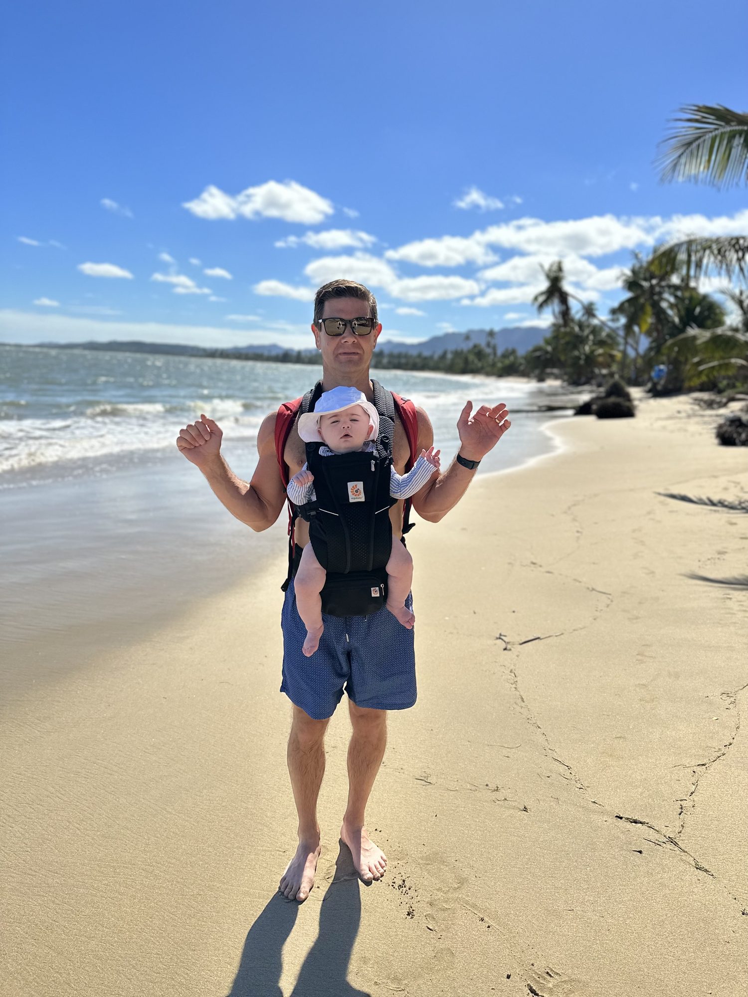 On the beach in Puerto Rico